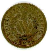 1889 Liberty 'V' Nickel
