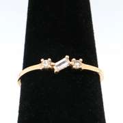 Trendy Diamond 14kt Band