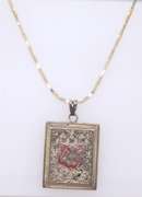 Vintage Sterling Silver Allah Pendant on Chain