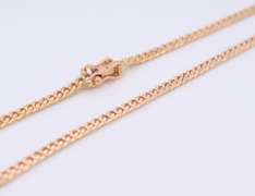 Powerful 18kt Yellow Gold Curb Link Chain Necklace