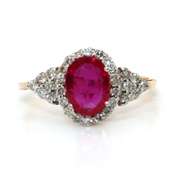 Dazzling Ruby and Diamond 14kt Ring