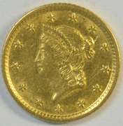 Very Scarce and flashy 1853-O Type One $1 Gold Piece