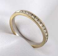 Practical 18k WG Channel Set Diamond Band