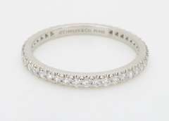 Tiffany & Co. Soleste Full Diamond Eternity Band in Platinum