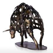Charging Bull Metat Craft Office Desktop Decor