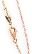 New Gabriel & Co Rose Gold Pave Diamond Beaded Pendant on Chain