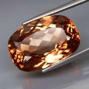 Stunning 25.07ct cushion cut Imperial Topaz