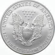 2000 American Silver Eagle - Struck Through ERORR REV
