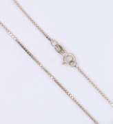 Lot of 2 Italian Sterling Silver Chain Necklaces