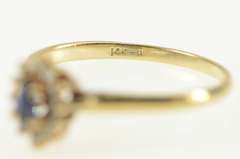 14K Yellow Gold Marquise Emerald Diamond Halo Engagement Ring