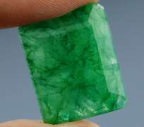 Rich forest green 28.81ct Zambian Emerald