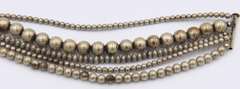Vintage Sterling Silver Multi Strand Ball Bracelet