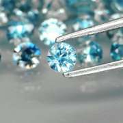 Heated only! 3.90ct blue green Sapphire set