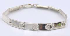Group Lot of 2 Vintage Sterling Silver Bracelets and Necklace