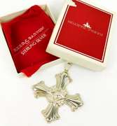1985 Reed & Barton Sterling Christmas Cross w/Box