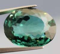 Designer 38.39ct blue green Hydrothermal Quartz