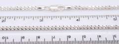 Italian Sterling Silver Popcorn Chain Necklace