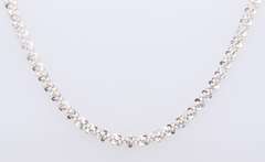 Italian Sterling Silver Popcorn Chain Necklace