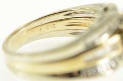 14K Yellow Gold 0.83 Ctw Marquise Diamond Engagement Ring