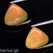 Mixed pattern 3.64ct untreated semi-black Welo Opal