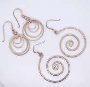Pairs of 2 Sterling Silver Dangle Earrings