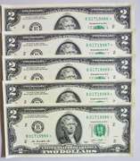 (20) Superb Crisp 2013 $2 Star Replacement Notes N.Y.-Consecutive In Nice Currency Album!