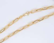 Gorgeous 18kt Yellow Gold Paperclip Chain Neckalce