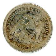 1853 Arrows and Rays Liberty Seated Quarter