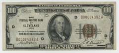 Very nice Series of 1929 $100 Federal Reserve Bank Note