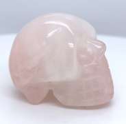 Handcrafted Rose Quarzt Skull