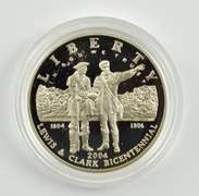 2004-P Lewis & Clark Commemorative Dollar Coin & Pouch Set Box & COA