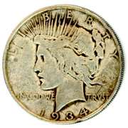 1934-D Peace Silver Dollar