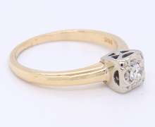 Vintage Yellow Gold Diamond Engagement Ring