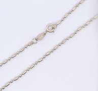 Lot of 2 Italian Sterling Silver Chain Necklaces