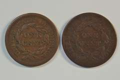 Nice 1818 Coronet Head and 1850 Braided Hair Large Cents