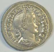 Near Mint Gordian III Roman Silver Denarius, 238-244 AD