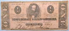 April 6 1863 41 Confederate States Note