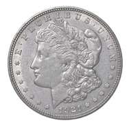 1921-D Morgan Silver Dollar Rainbow Toned