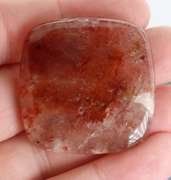 Collectors 77.67ct Copper in Quartz cabochon