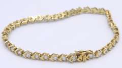 Group Lot of 3 Vintage Sterling Silver Cubic Zirconia Bracelets