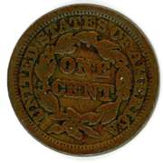1849 Braided Hair Large Cent