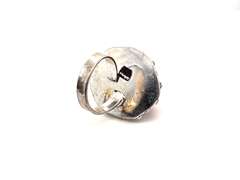 Statement Ovular Red Coral Tibetan Silver Floral Energy Design Ring