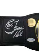 Ric Flair Autographed World Championship Winged Eagle Metal Leather Belt ACOA