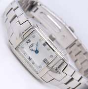 Rotary Quartz Silver Dial Analogue Display Watch