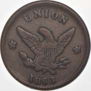 1863 Childs Chicago Civil War Token IL 150K