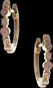 Gorgeous 18kt Yellow Gold Diamond Huggie Earrings