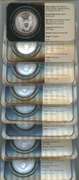 8 Superb Gem BU $1 Silver Eagles: 4 2001 & 4 2002