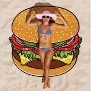 Burger Pizza and Donut Shaped Beach Blankets