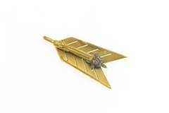 14K Yellow Gold Victorian Arrow Feather Seed Pearl Pin/Brooch