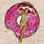Burger Pizza and Donut Shaped Beach Blankets